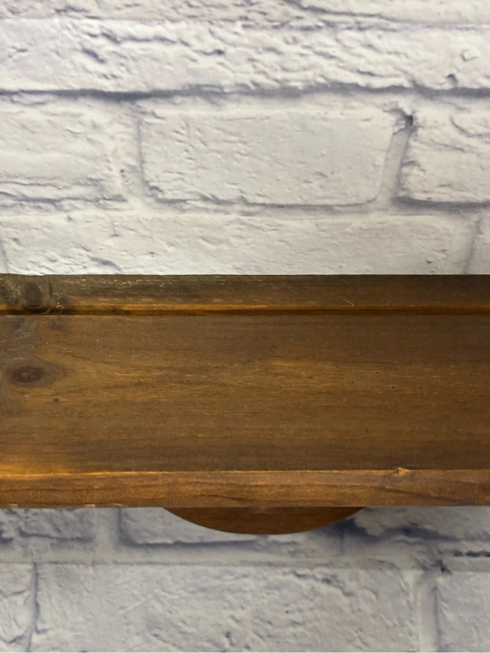 Vintage Wooden Wall Shelf • Heart Cutout • 24” • Primitive Peg Rack Cottage Core